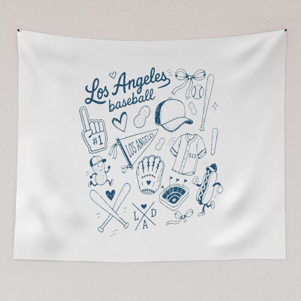 Item preview, Los Angeles Baseball Doodle Fan Design designed and sold by JamezRoige.