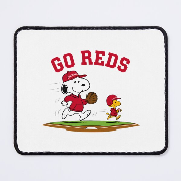 Item preview, Cincinnati Reds Retro Baseball Snoopy Woodstock | Best Gift designed and sold by mugspace.