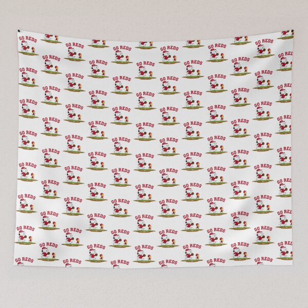 Item preview, Cincinnati Reds Retro Baseball Snoopy Woodstock | Best Gift designed and sold by mugspace.