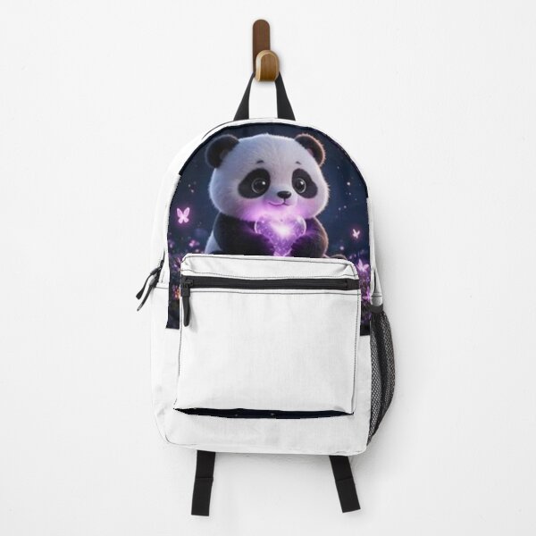 Item preview, Cute Panda Holding Glowing Heart Under Moon designed and sold by ThilankaDesign.