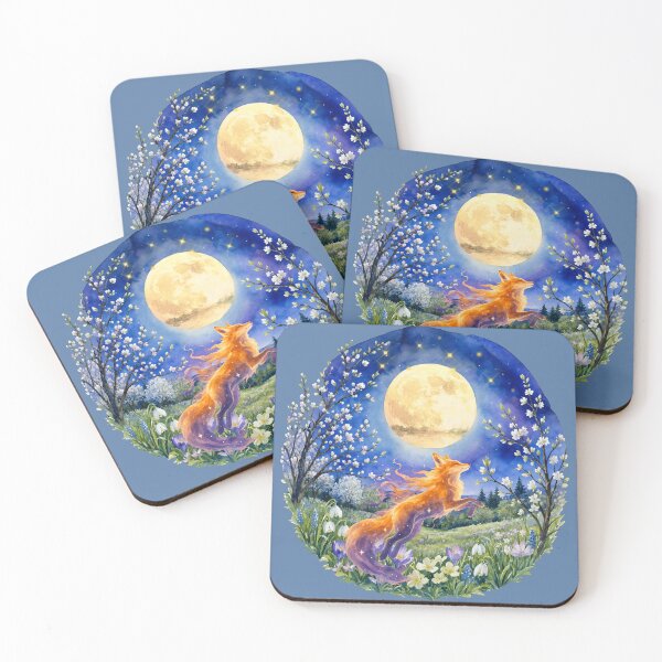 Item preview, Zen fox running in moonlight designed and sold by 247DesignStudio.