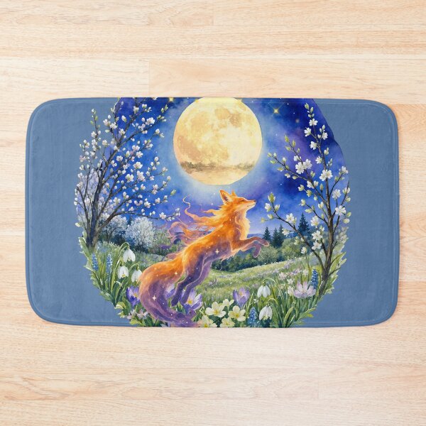 Item preview, Zen fox running in moonlight designed and sold by 247DesignStudio.