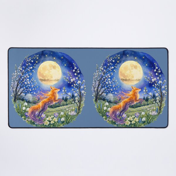 Item preview, Zen fox running in moonlight designed and sold by 247DesignStudio.
