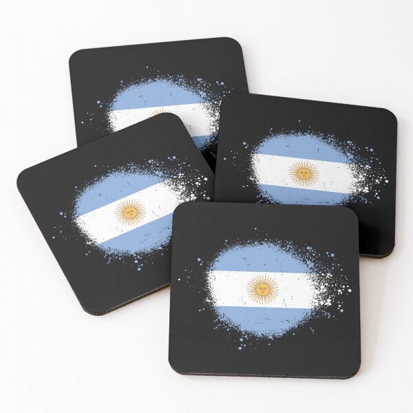 Item preview, Argentina Flag Spray Paint Splatter Style designed and sold by DelfDesign.