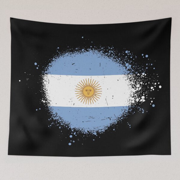 Item preview, Argentina Flag Spray Paint Splatter Style designed and sold by DelfDesign.