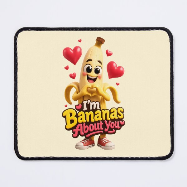 Item preview, Cute "I'm Bananas About You" | Funny Kawaii Banana Love Pun designed and sold by Moons Studio.