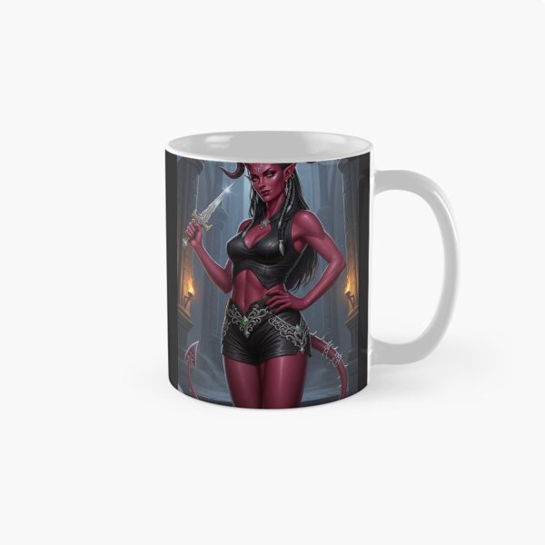 Item preview, Tiefling with dagger designed and sold by Prestons Corner.