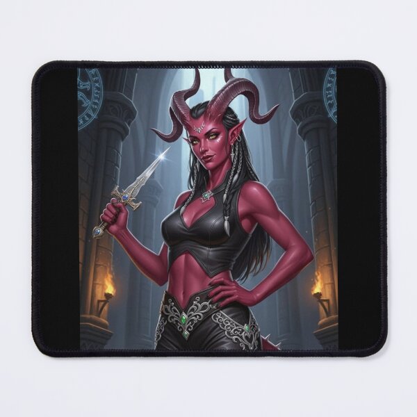 Item preview, Tiefling with dagger designed and sold by Prestons Corner.