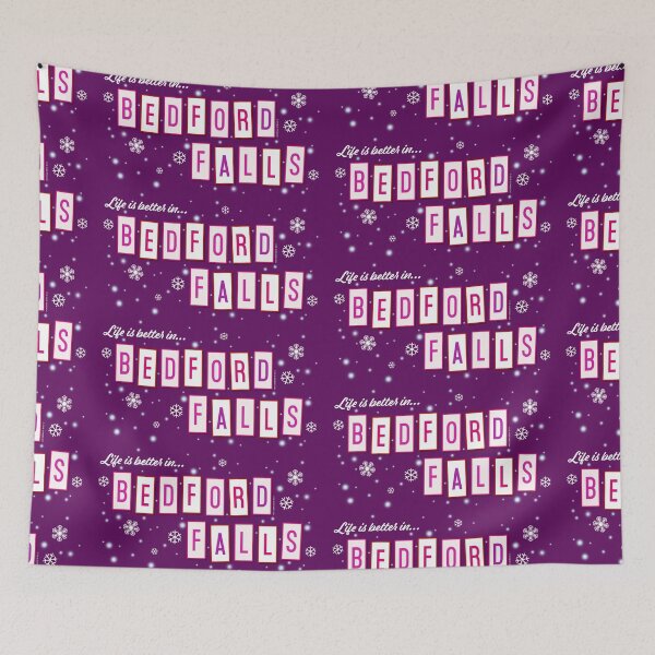 Item preview, Life Is Better In Bedford Falls Pink designed and sold by Normbot2000.