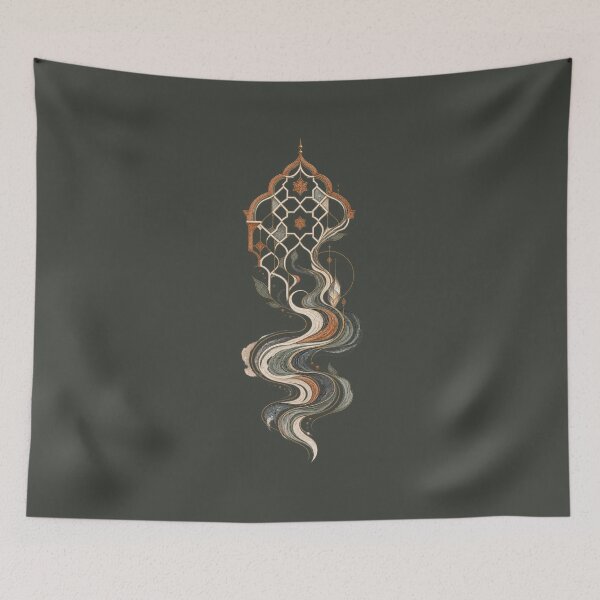 Item preview, Jali Current Geometric River Line Art designed and sold by StoneOak.