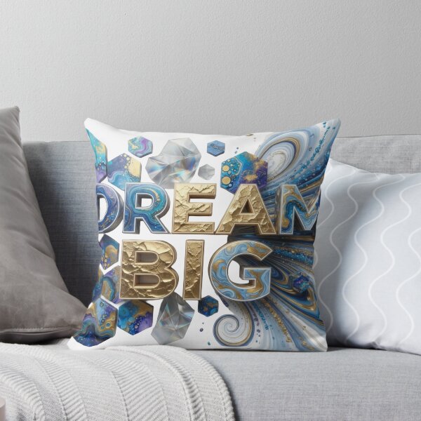 Item preview, Eye-Catching Blue DREAM BIG designed and sold by dazzlemakers.