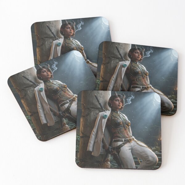 Item preview, Urban Cyberpunk Mercenary Girl Leather Armchair designed and sold by GalleryBrisArt.
