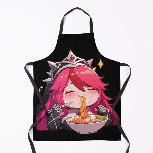 Item preview, Rosaria Genshin Impact Chibi Ramen Crimson Cool Mood designed and sold by mildaclairmo.