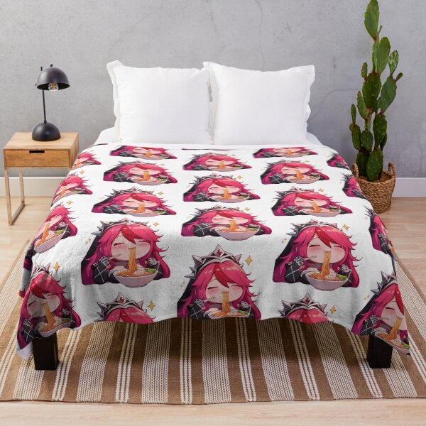 Item preview, Rosaria Genshin Impact Chibi Ramen Crimson Cool Mood designed and sold by mildaclairmo.