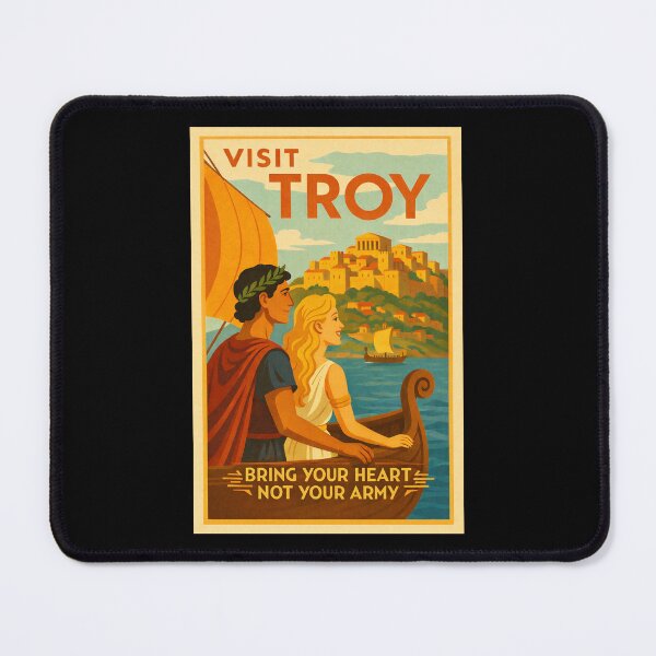 Item preview, Troy travel poster designed and sold by Studio Astra.