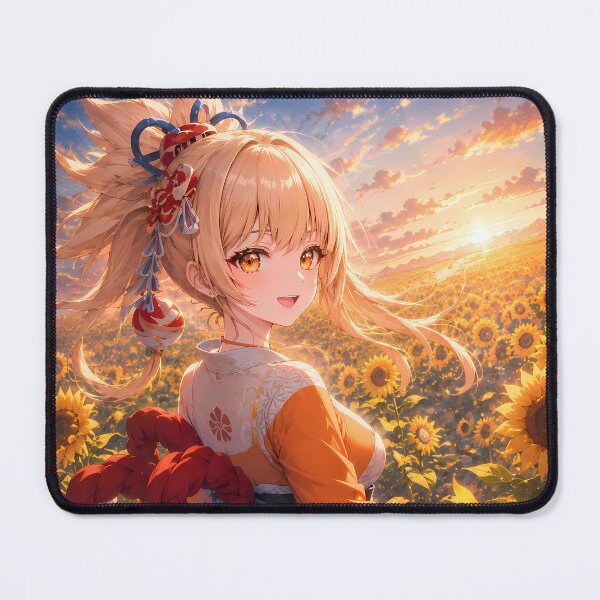 Item preview, Yoimiya Genshin Impact Sunflower Sunset designed and sold by mildaclairmo.