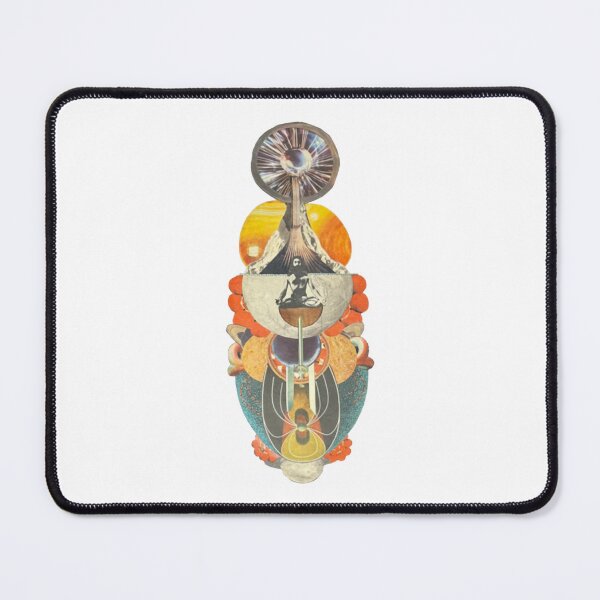 Artikelvorschau, Chill Vintage Surrealist Symmetrical Orange Collage Art entworfen und verkauft von Lampfil.