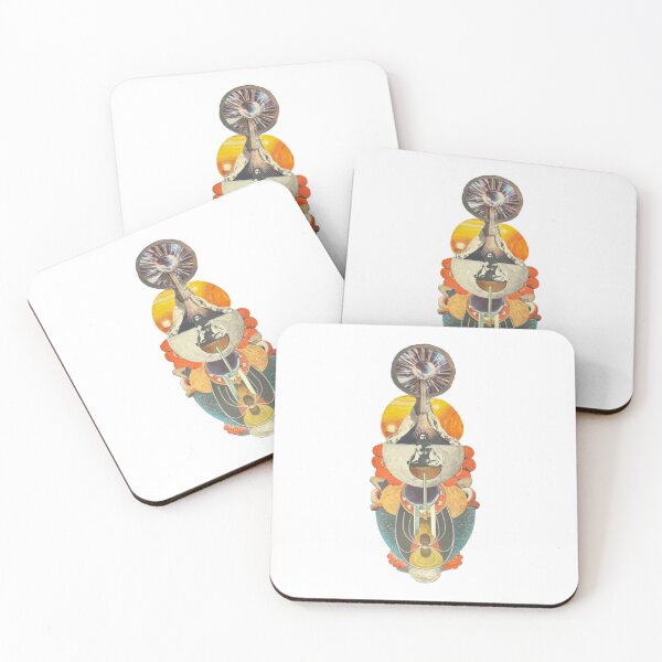 Artikelvorschau, Chill Vintage Surrealist Symmetrical Orange Collage Art entworfen und verkauft von Lampfil.