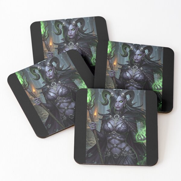 Item preview, Tiefling Dark Necromancer designed and sold by Prestons Corner.