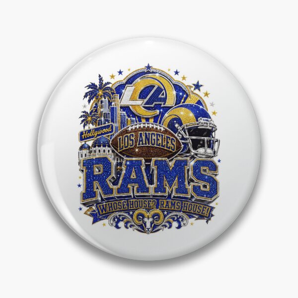 Item preview, Los Angeles Rams Glitter Football Fan Design designed and sold by IlanaLoudin.