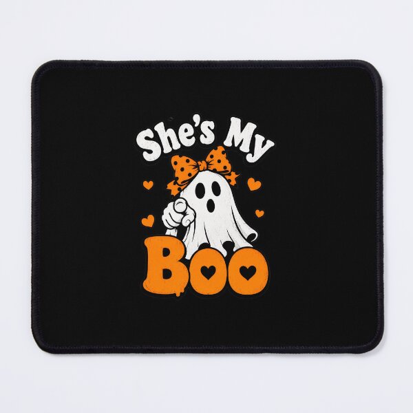 Item preview, She's My Boo Halloween The Ghost wears Bow designed and sold by leocreatives.