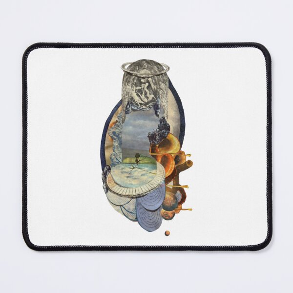 Item preview, Safety Surrealist Cosmic Landscape Analog Collage Art designed and sold by Lampfil.