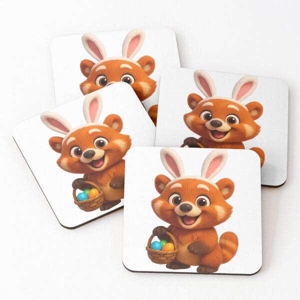 Item preview, Red Panda Easter Bunny designed and sold by Sillytoe.