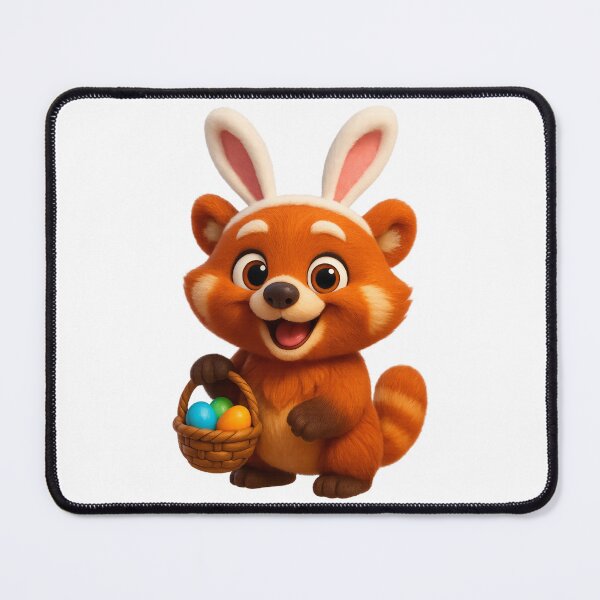 Item preview, Red Panda Easter Bunny designed and sold by Sillytoe.