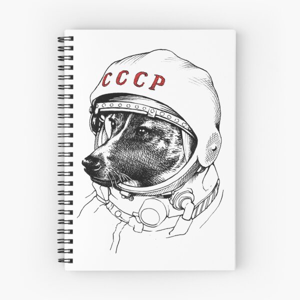 Item preview, Soviet Space Dog Minimalist Silhouette designed and sold by solisnoctix.