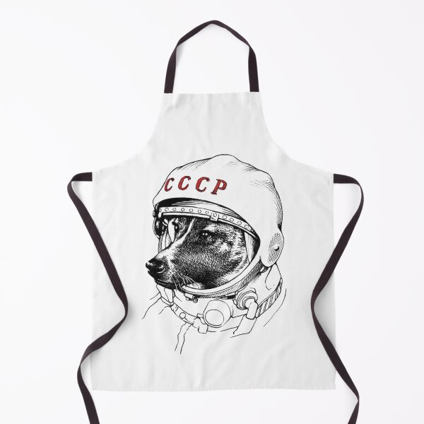 Item preview, Soviet Space Dog Minimalist Silhouette designed and sold by solisnoctix.