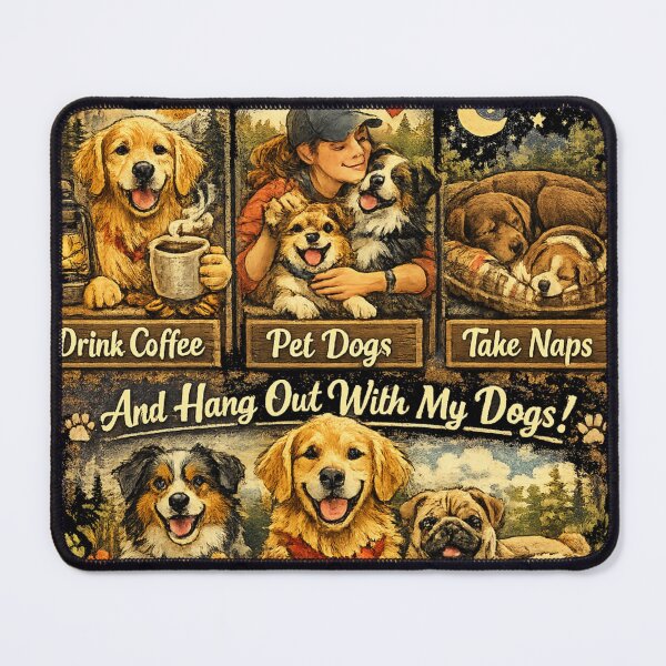 Item preview, Drink Coffee Pet Dogs Take Naps - Funny Dog Lover designed and sold by GenZFashion000.