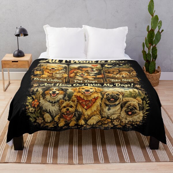 Item preview, Drink Coffee Pet Dogs Take Naps - Funny Dog Lover designed and sold by GenZFashion000.
