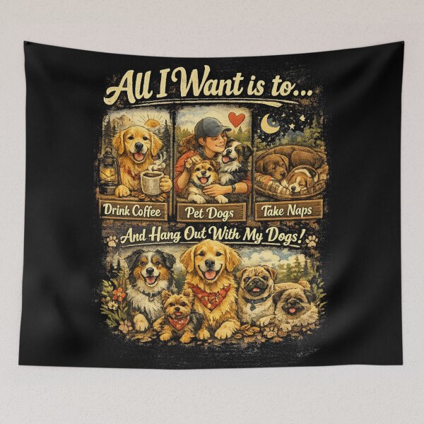 Item preview, Drink Coffee Pet Dogs Take Naps - Funny Dog Lover designed and sold by GenZFashion000.