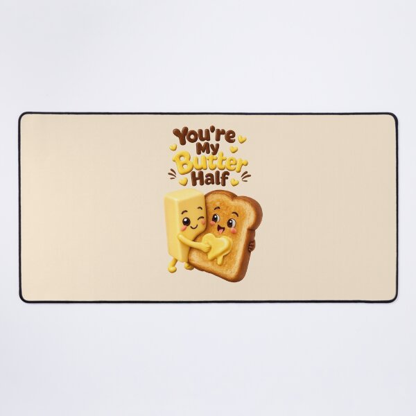 Item preview, Cute "You're My Butter Half" | Funny Kawaii Cute Toast Breakfast Love Pun designed and sold by Moons Studio.