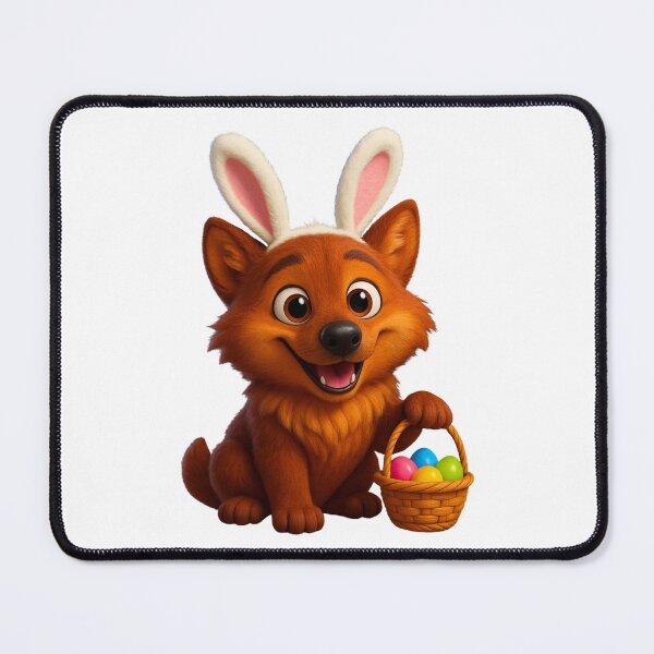Item preview, Red Wolf Easter Bunny designed and sold by Sillytoe.