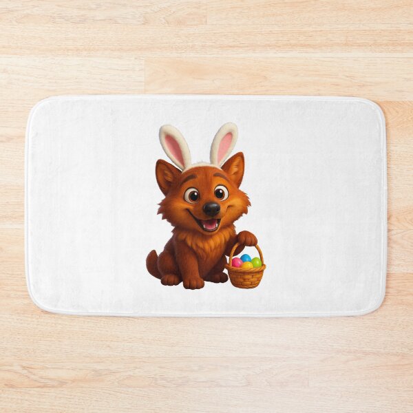 Item preview, Red Wolf Easter Bunny designed and sold by Sillytoe.