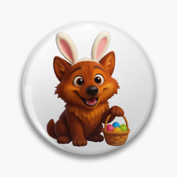Item preview, Red Wolf Easter Bunny designed and sold by Sillytoe.