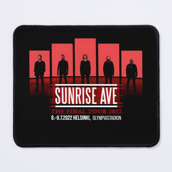 Item preview, Five Band Member Silhouettes Red Pillars designed and sold by Medusa Gorgo.