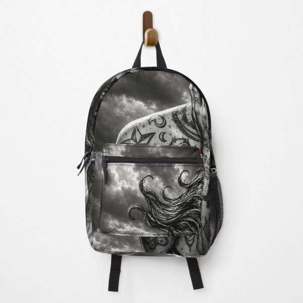 Item preview, Tattooed Soul in the Storm – Dark Gothic Black & White Art designed and sold by Boreal Apparel.
