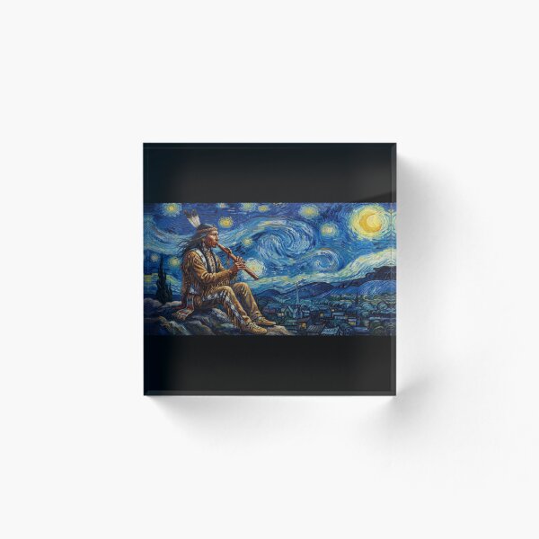 Item preview, Native Flute Under the Starry Night designed and sold by 2F72.