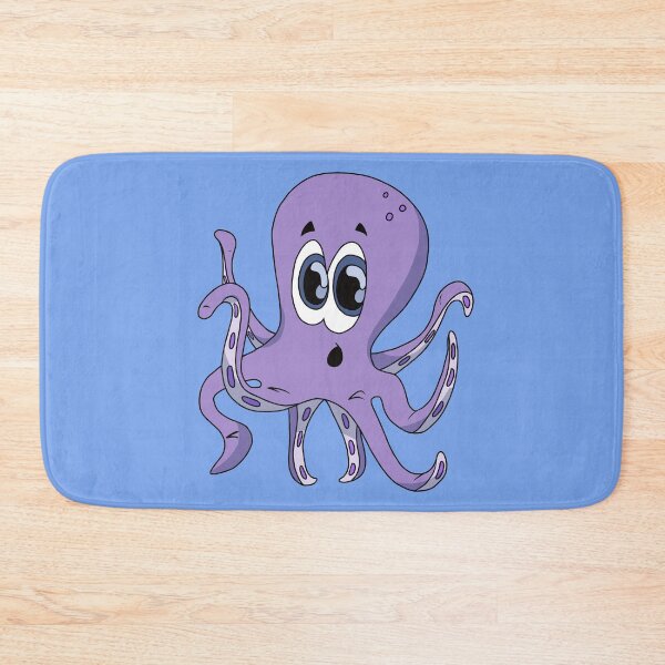 Item preview, Adorable Kawaii Surprised Octopus with Big Blue Eyes designed and sold by CozyCritters8.