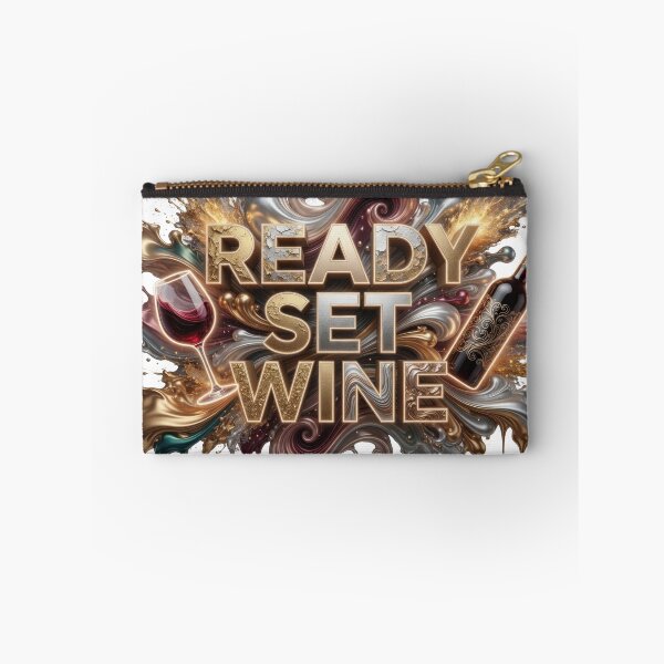 Item preview, Trendy READY SET WINE 3D Text Art designed and sold by dazzlemakers.