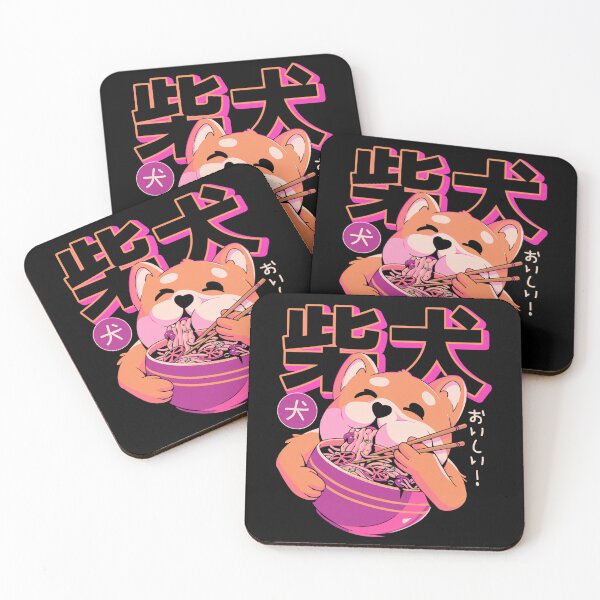 Item preview, Perro comiendo un tazón de fideos ramen japoneses designed and sold by solisnoctix.