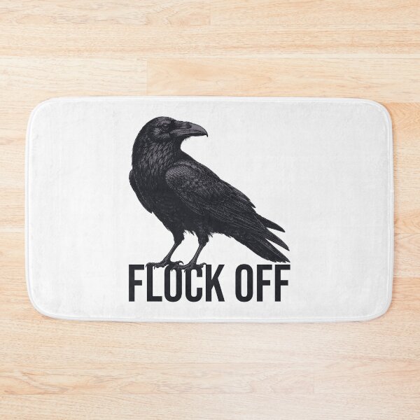 Item preview, Flock Off – Funny Crow Bird Pun Design designed and sold by xndrlab.
