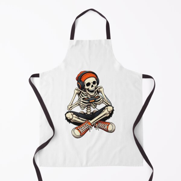 Item preview, Skeleton Gamer with Headphones and Cap Playing Video Games designed and sold by leocreatives.