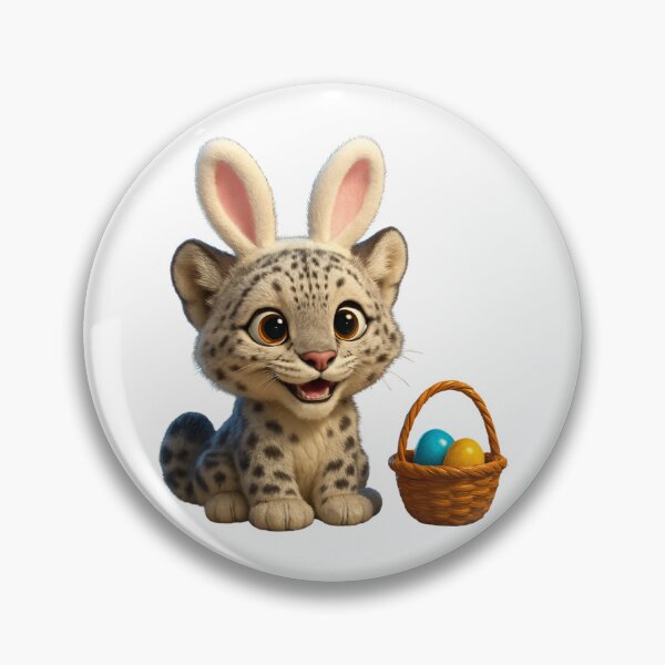 Item preview, Snow Leopard Easter Bunny designed and sold by Sillytoe.