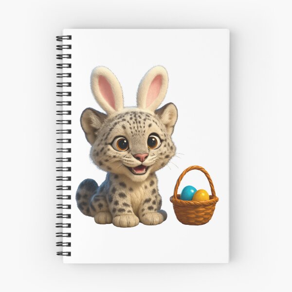 Item preview, Snow Leopard Easter Bunny designed and sold by Sillytoe.