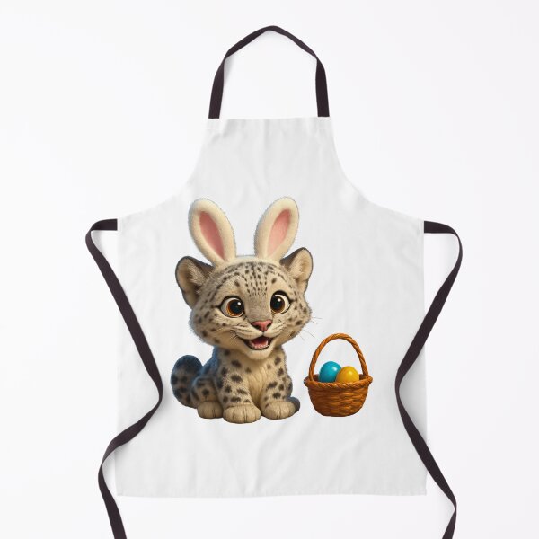 Item preview, Snow Leopard Easter Bunny designed and sold by Sillytoe.