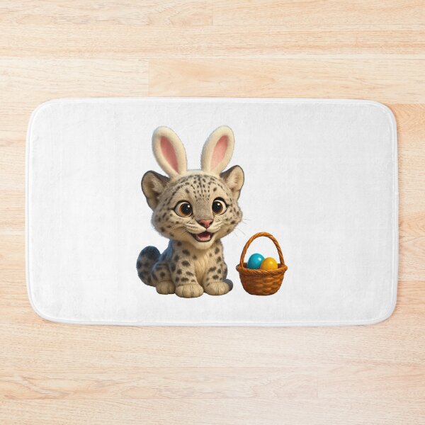 Item preview, Snow Leopard Easter Bunny designed and sold by Sillytoe.