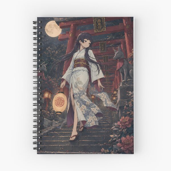 Item preview, Izumo Kamiki Blue Exorcist Moonlit Torii Path designed and sold by mildaclairmo.